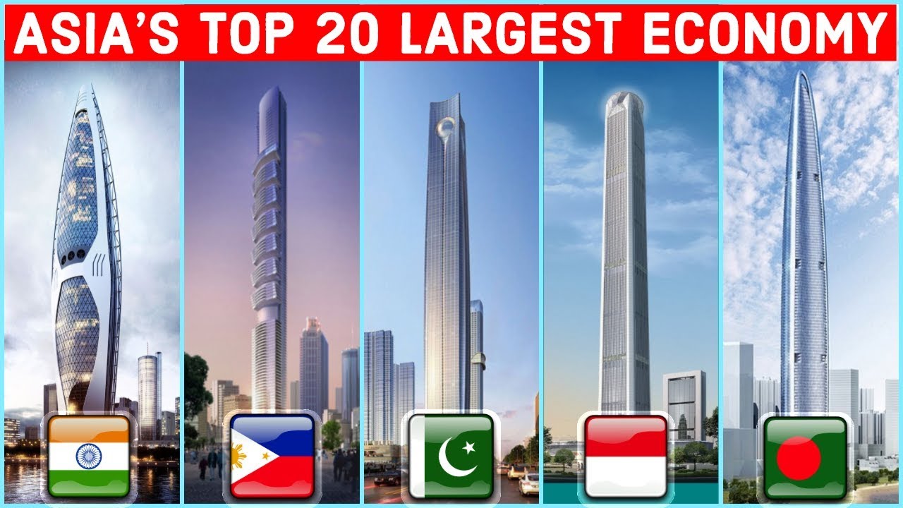 Asia's Top 20 Largest Economies - YouTube