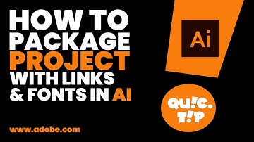 HOW TO PACKAGE FILES IN ADOBE ILLUSTRATOR AI