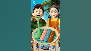 Squid Game AI Rainbow Edible Slime ASMR #squidgame #squidgame2 #ai #asmr