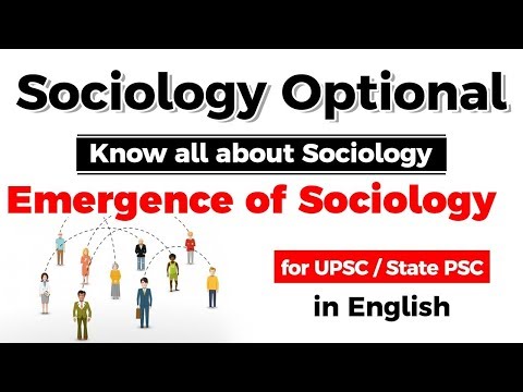 UPSC CSE Sociology Optional - Emergence Of Sociology #UPSC #IAS