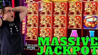 Over 350x EPIC JACKPOT On High Limit Dancing Drums Slot Machine screenshot 5