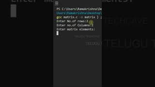 Watch Full Video @telugutechcave  telugutechcave cprogramming arrays matrix