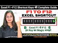 F1 to F12 Function Excel Shortcut Keys | Function Shortcut Keys in MS Excel | Computer Tech Academy