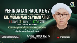 Download lagu AL KAROMAH TV - LIVE PERINGATAN HAUL KE 57 KH. MUHAMMAD SYA'RANI ARIEF KAMPUNG MELAYU | 11 NOV 2025