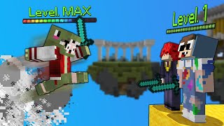 Minecraft Bedwars, Nhưng Đại Chiến Level 1 và Level MAX Highlight Siêu Vip Của Noob Team ??