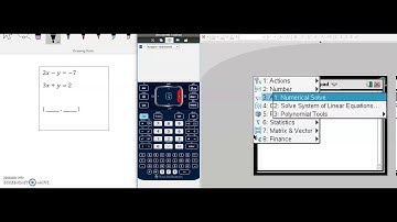 Solve Linear System with TI-Nspire Video 1