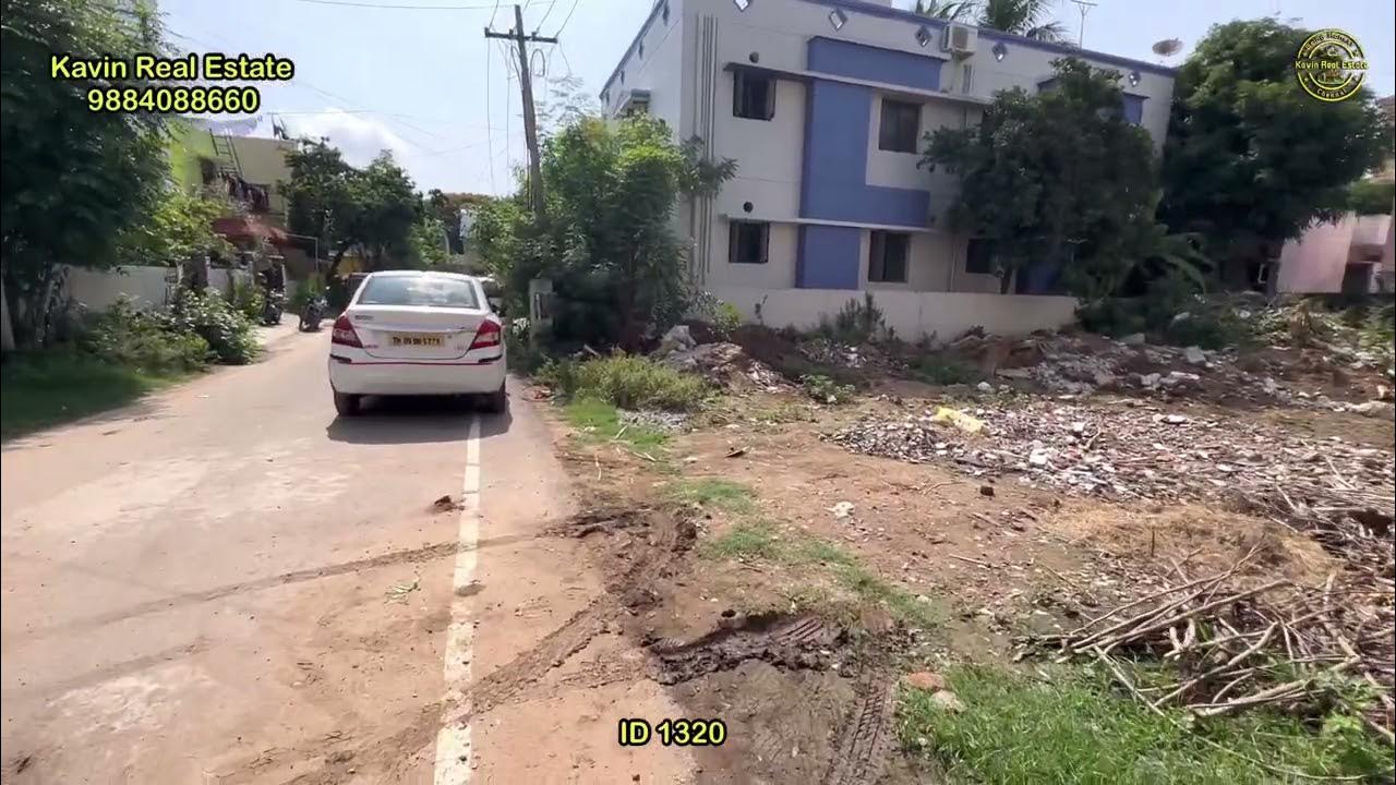 ID 1320 Residential Plot Sale in Kolathur North Facing Cmda Approved 30 Ft Road