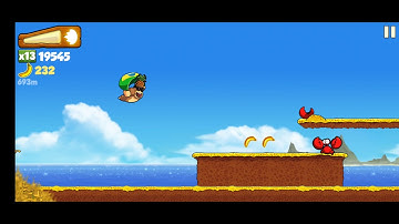 Banana Kong - In One Run Collect 1 balloon while riding the snake