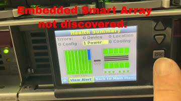 HP Proliant  BL460c G9 Array not discovered