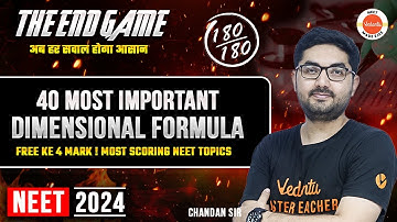 40 Most Important Dimensional Formula | Free के 4 Mark ! Most Scoring NEET Topics