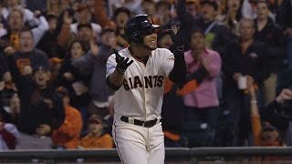 Giants score two runs in the 2nd inning