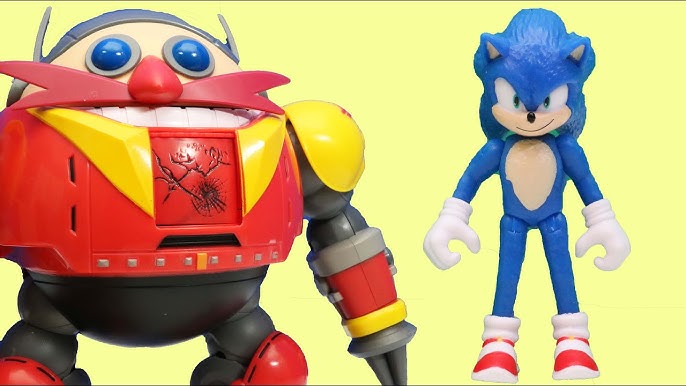 Figura Articulada - Sonic Giant Eggman Robot Battle Set - Vermelho