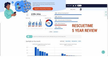 Best Time Tracking APP to boost productivity - RescueTime 5 year review