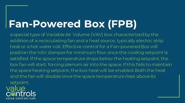 Fan Powered Box FPB - Value Controls Glossary of HVAC terms