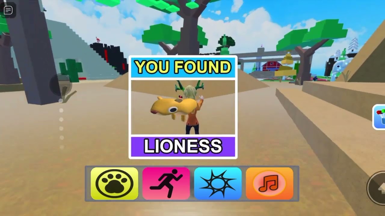 Roblox Find the Animals - How to Find Lioness and Serval - YouTube