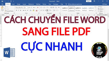 Cách chuyển file word sang file pdf cực nhanh