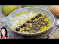 Mango Breakfast Smoothie Bowl - Easy Vegan Breakfast Recipe!