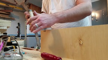 Trimming Plywood Edge Banding with a Chisel