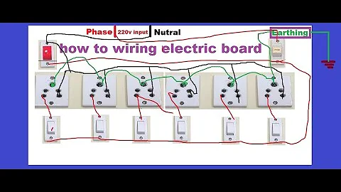 How To Make An Electric Extension Board ll SWITCH BOARD WIRING CONNECTION