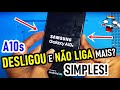 CELULAR A10s DESLIGOU DO NADA E NAO LIGA MAIS? TENTE ISSO PRIMEIRO, SIMPLES!