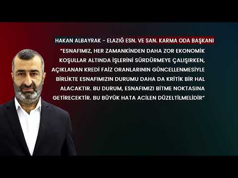 ESNAF ODA BAŞKANLARINDAN ESNAF KEFALET KREDİ FAİZ ARTIŞINA TEPKİ