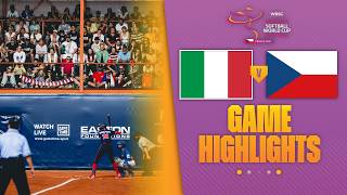 HIGHLIGHTS | Italy vs Czechia | WBSC Women's Softball World Cup - Group Stage