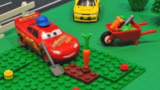 Cars 3 : Lightning McQueen's Carrot Farming! - StopMotion