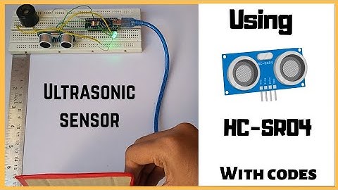 Ultrasonic sensor using  Arduino Nano