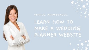 How To Make a Simple Wedding Planner Business Website