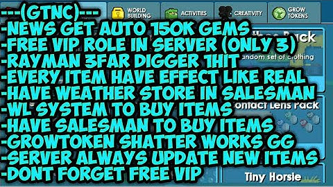 💎BEST! Growtopia Private Server + Tutorial Join!!! (LIKE REAL GT) | GTNC