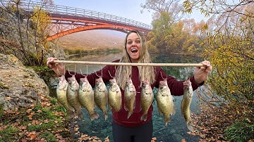 This Is How You DESTROY The Cold Water Slabs!  BRIDGE FISHING, CREEKS, DEEP LAKES and DAMS! (Limits)