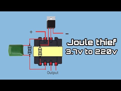 Joule thief 3.7 to 220v