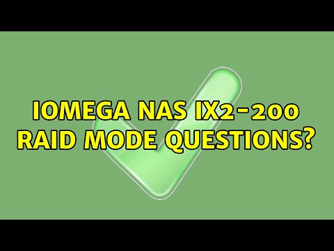 Iomega NAS ix2-200 RAID mode questions?