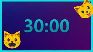 30-минутный таймер обратного отсчета с громким звуковым сигналом (без музыки) @TimerClockAlarm