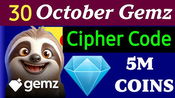 30 October Daily Cipher Code Gemz Today | Gemz Daily Cipher Code Today 30 October | Cipher Cod Today