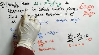 Harmonic Function Satisfying Laplace Equation - Concept II Complex Analysis II Numericals P1