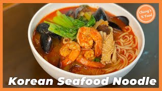 Korean Spicy Seafood Noodle | Jjamppong