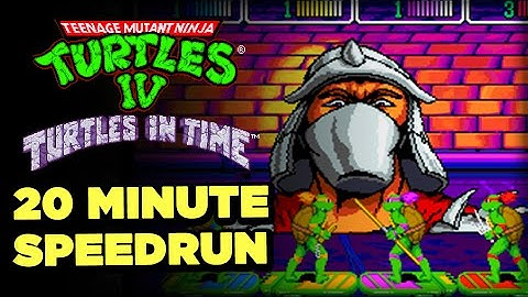 TMNT IV: Turtles in Time 20-Minute Speedrun