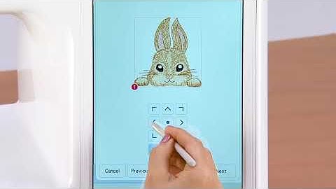 [BrotherSupportSewing] Using the 2-point embroidery positioning function with the LED pointer