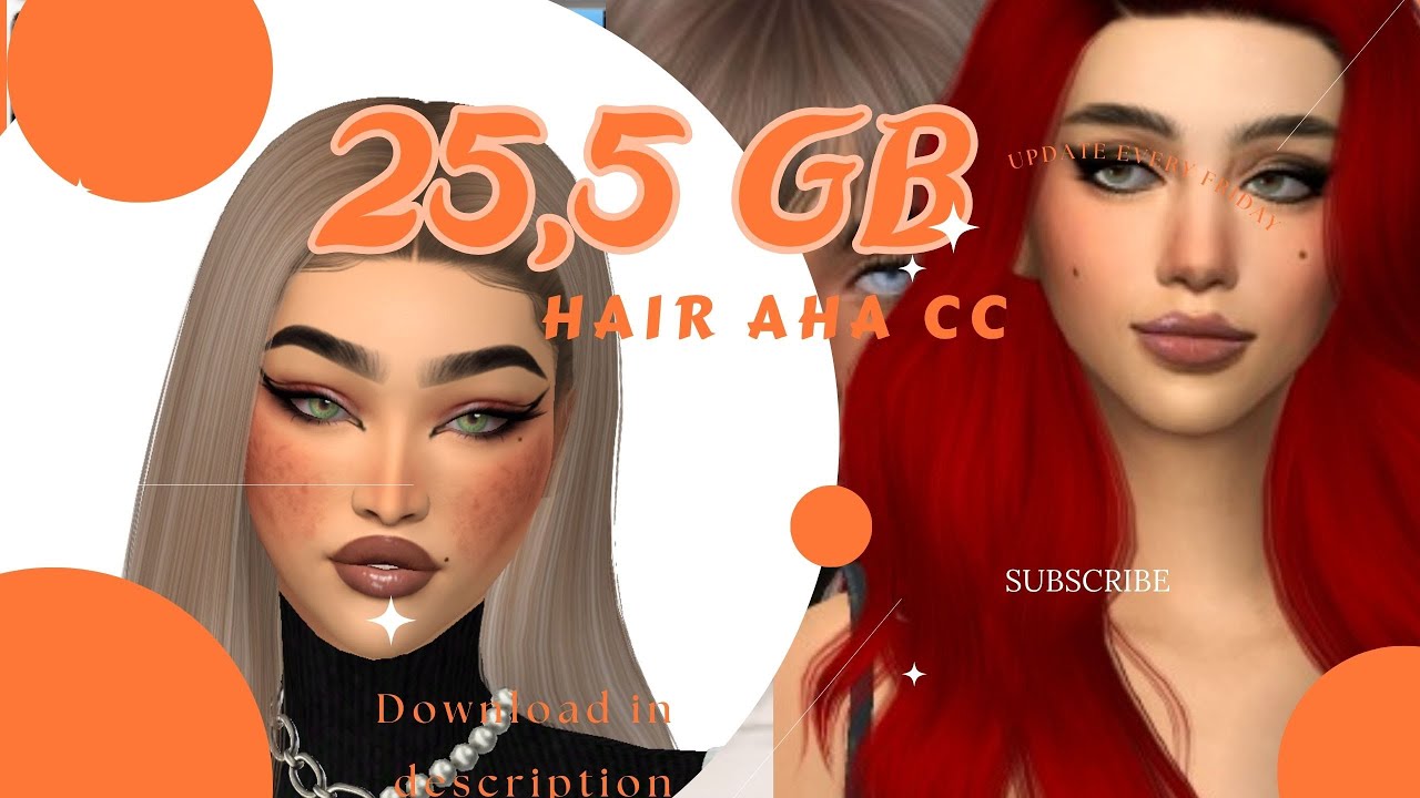 CC FOLDER | Hair | Los Sims 4 Contenido Personalizado - YouTube