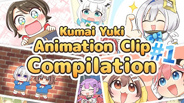 Hololive Animation Clip Compilation #1 [KumaiYuki / English Subs]
