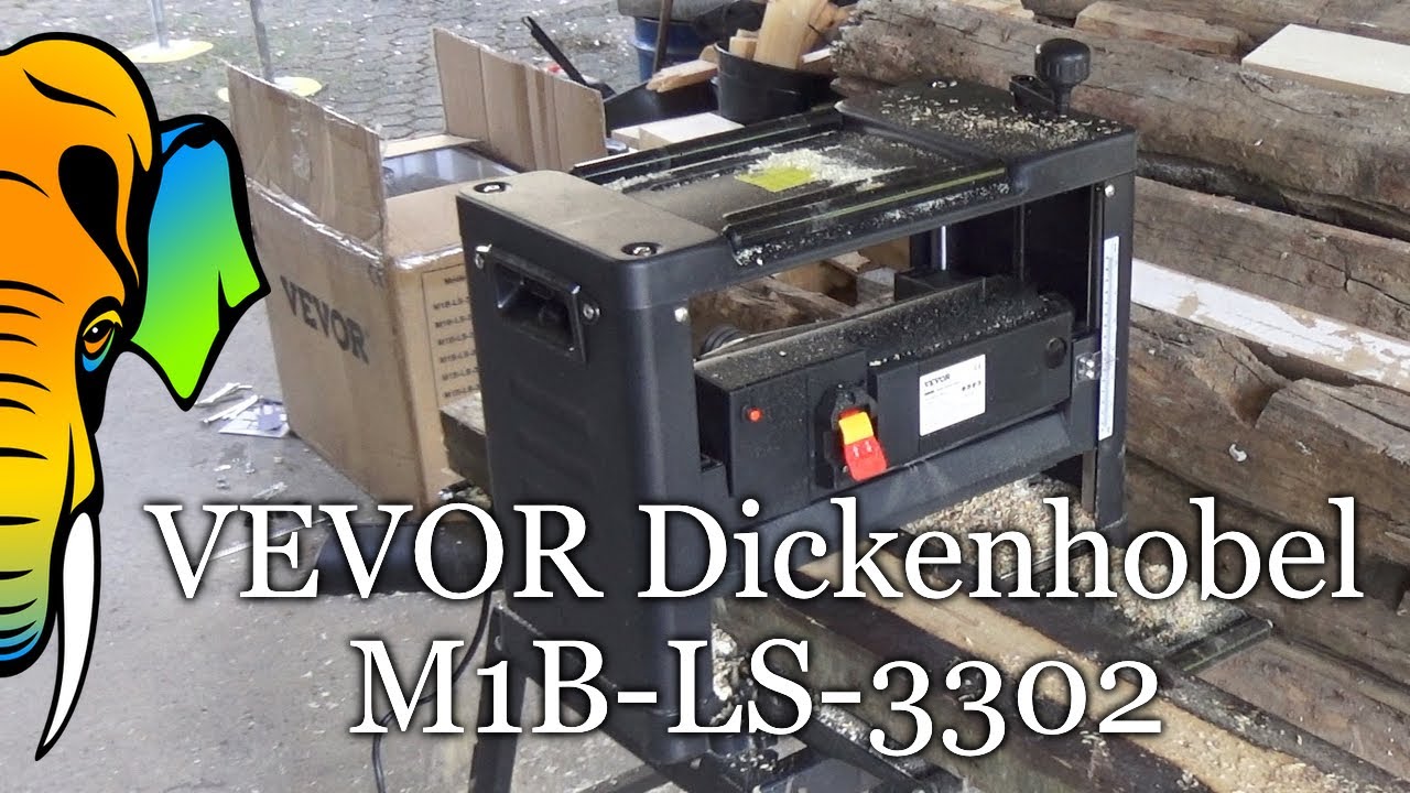 VEVOR Dickenhobel 12,5'' | Unboxing, Aufbau & erster Test - YouTube