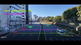 Car speed estimation and counting using YOLOv8 | computer vision شرح