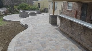 Paver Patio construction, time lapse, 400 man hours condensed to 5 minutes.