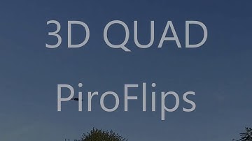 Piro-Flip practice with a Quadcopter