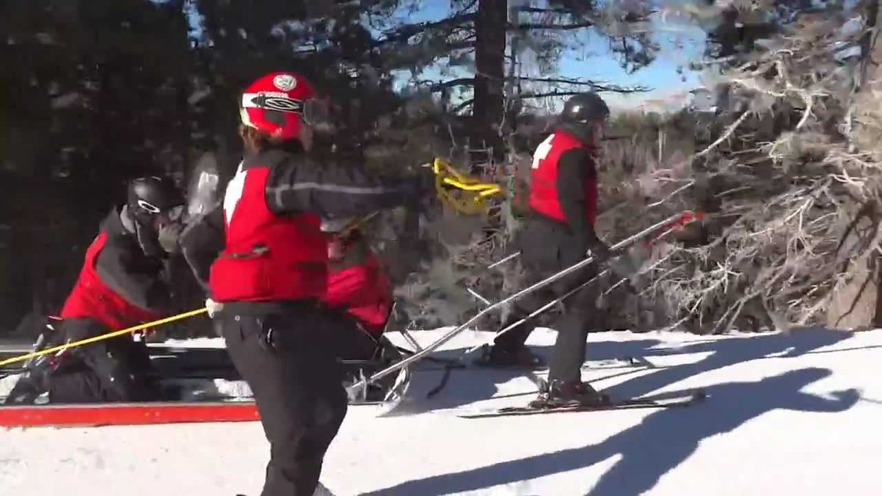Practicing with the Life Sled, Bear Mountain Ski Patrol YouTube