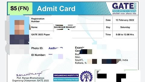 GATE 2022 Exam Admit card Available Now |How to Download Gate Exam Admit card  Exam Date Reveld