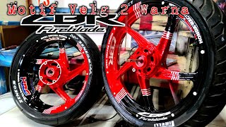 REPAINT VELG 2 WARNA CBR fireblade