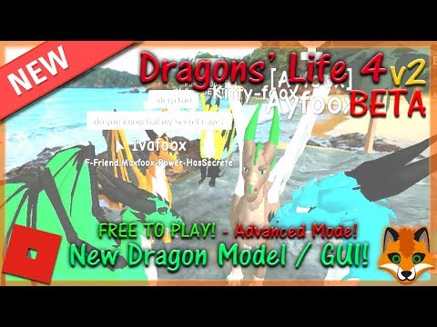 Roblox New Dragons Life 4 V2 Beta New Dragon Model 1 Hd Youtube - roblox dragons life roblox nbc robux