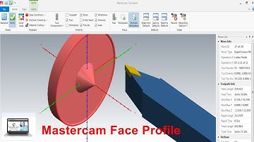 Master cam Turning  II Face Profile
